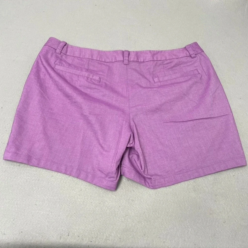 Nike Golf Shorts Women 14 Adult Purple Dri-FIT Flat Front Chino Preppy Active